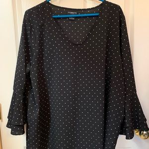 Liz Claiborne XL Black/white blouse